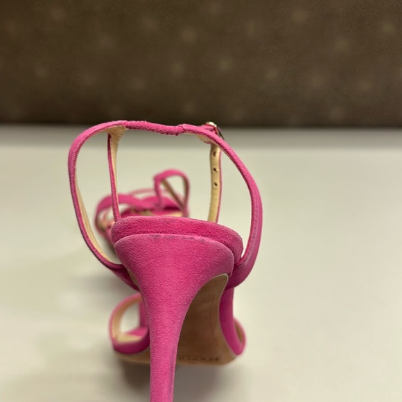 🔥🔥🔥NEW Alexandre Birman Blossom Pink Suede Heels - Picture 9 of 13